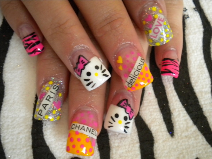 Todo Unhas: Uñas de Hello Kitty