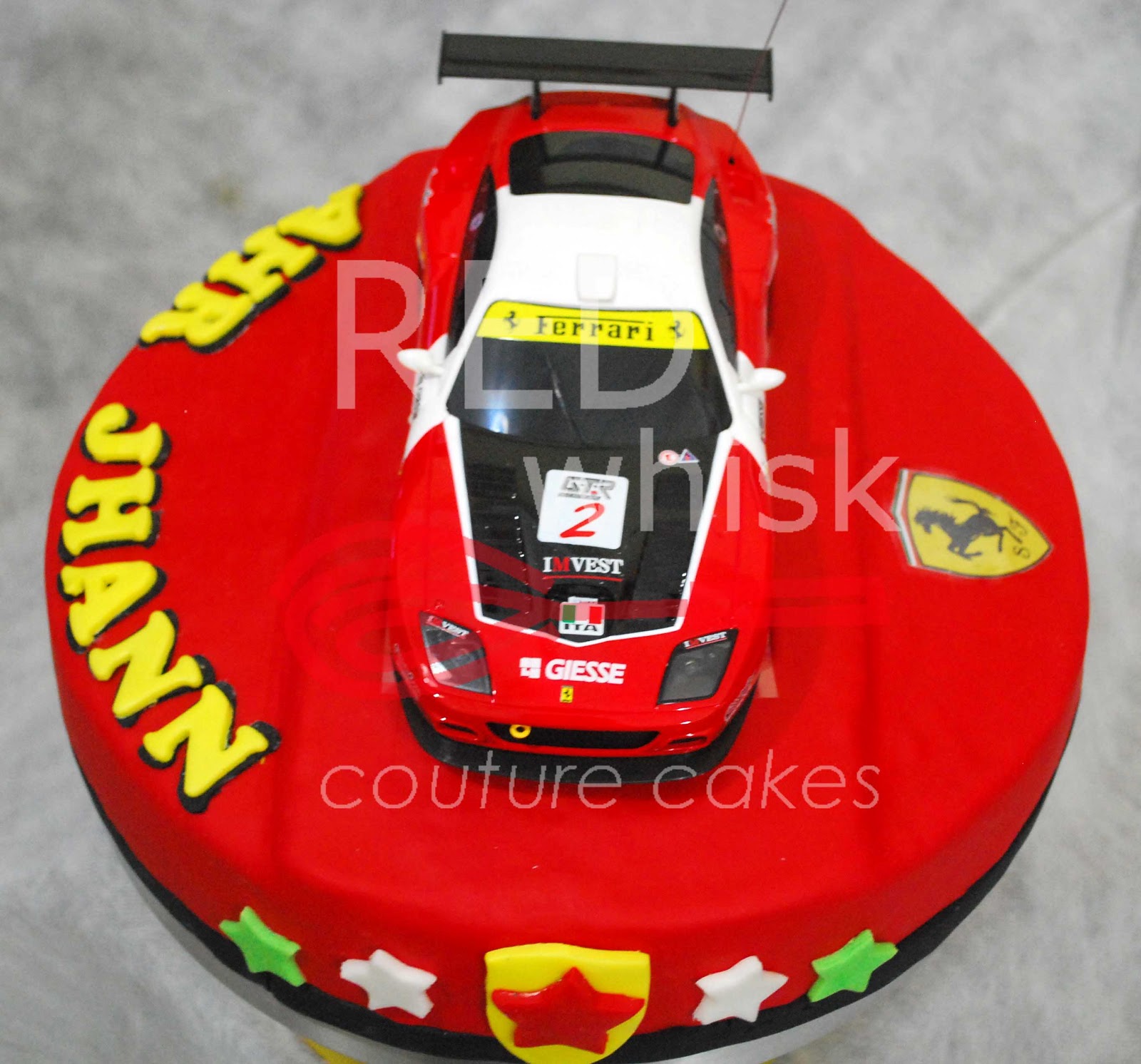 RED whisk Couture Cakes: Ferrari Cake