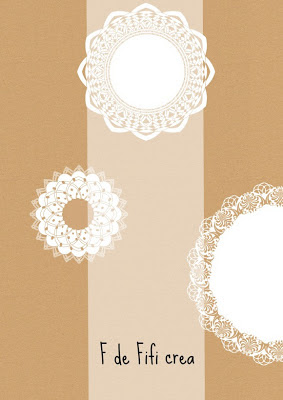 Blondas sobre papel craft