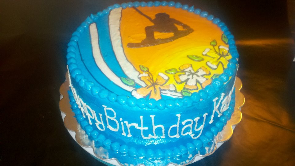 Wakeboarding Cake