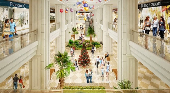 Phố mua sắm Khu phố mua sắm, shopping khu trung tâm thương mại Vincom Mega Mall