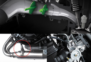 desain mesin ninja 250 injeksi exhause