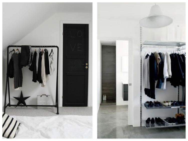 Organized black and white closets... T A N Y E S H A