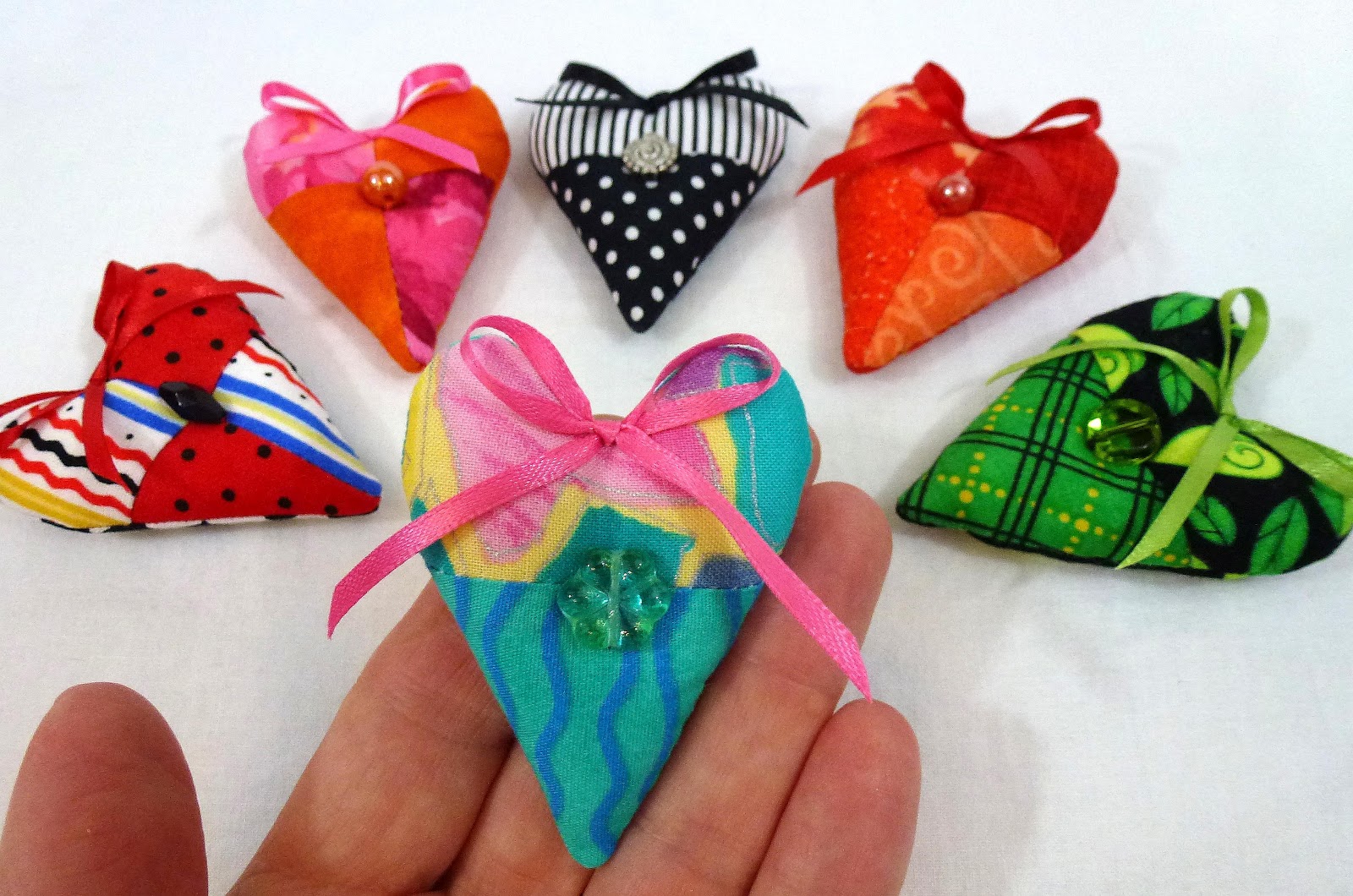 365 Sewn Hearts Heart Pins