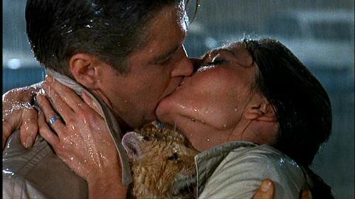 BREAKFAST AT TIFFANY'S The climactic romantic clench between George Peppard