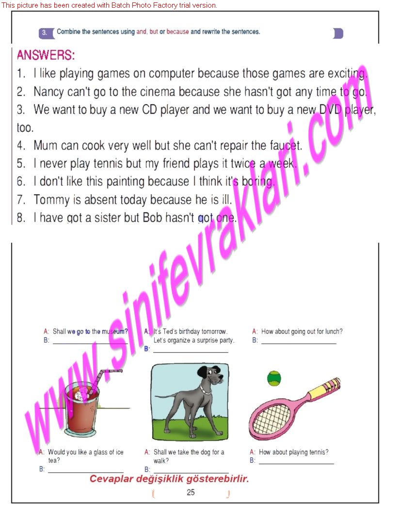 7.Sinif ingilizce Ozgun Yayinlari Ogrenci Calisma Kitabi Cevaplari