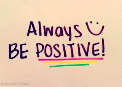 image found on luvimages.com encouraging message to be positive using a smiley face