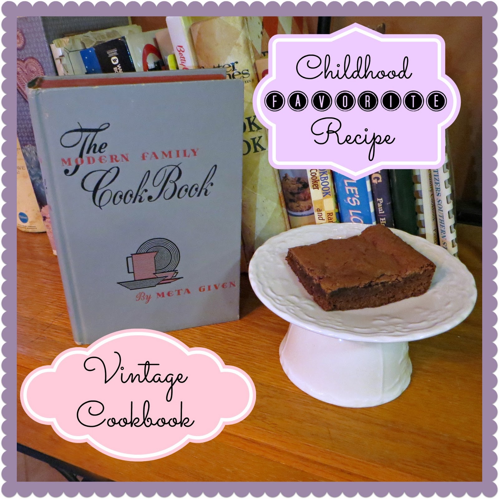 Crafty in Crosby Vintage Brownie Recipe
