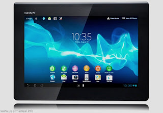Sony Xperia S Tablet start up and help Owner/User Manual