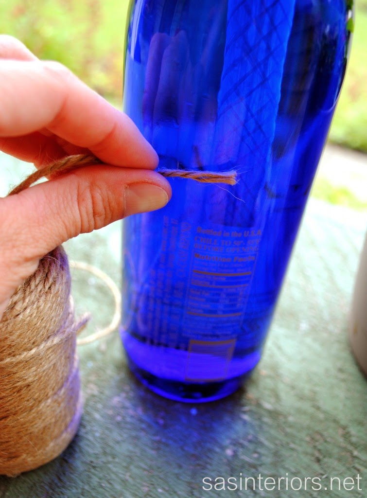 Glass Bottle Turned Candle Do it yourself ideas and projects