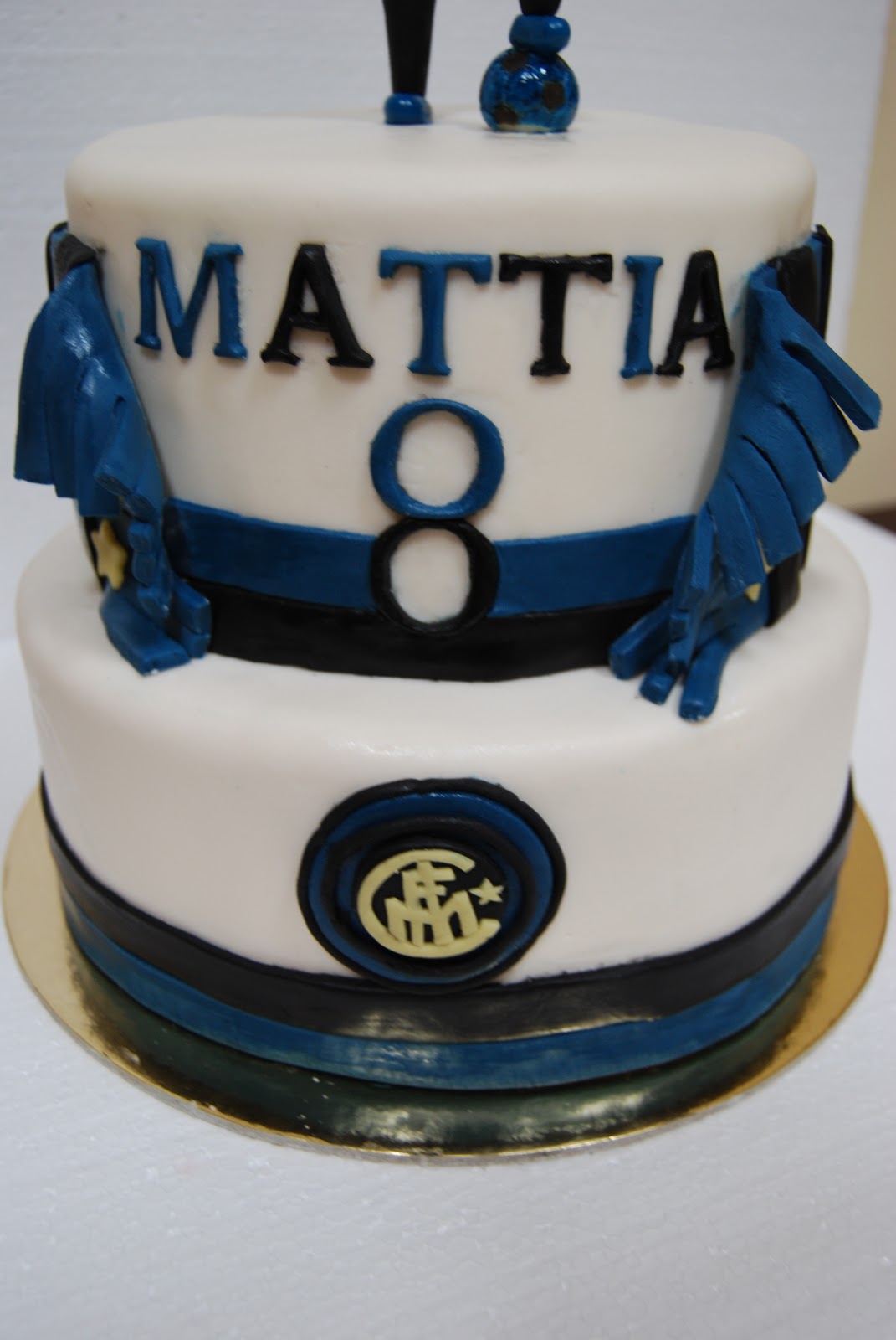 Decorazione Torta Inter - 18x18 Cm, Multicolore, Per Compleanni Bambini - In Carta Con Supporto PVC - Foto 5