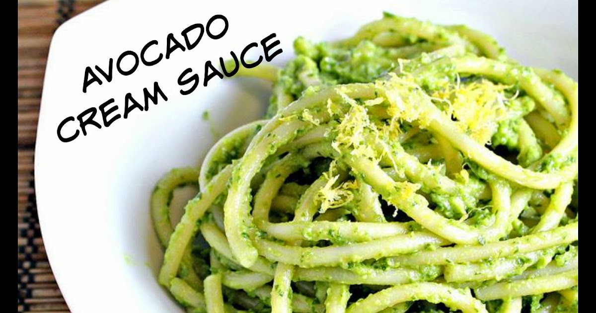 Avocado Basil Cream Sauce no oil Vanessa.Fit