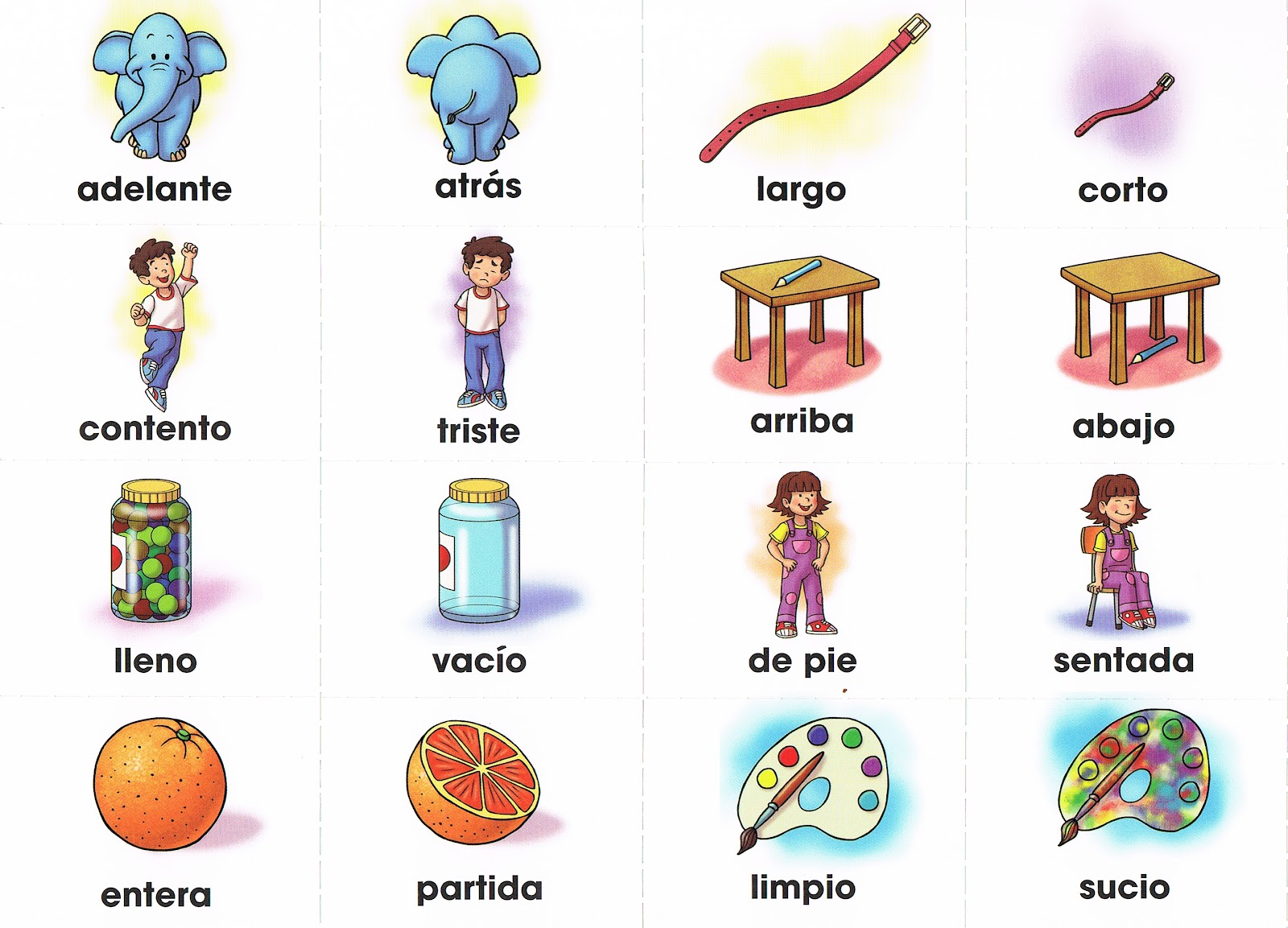 Adjetivos opuestos | Opuestos, Ejercicios de español ...