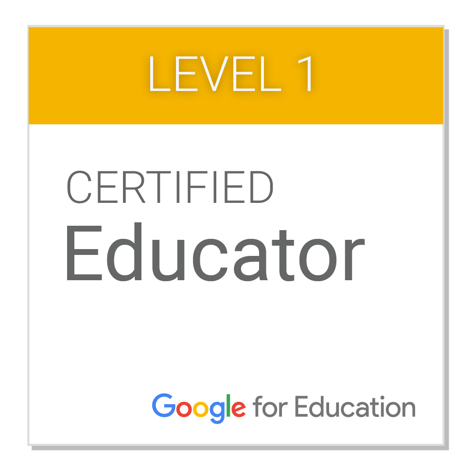 I am a Google Certified Educator