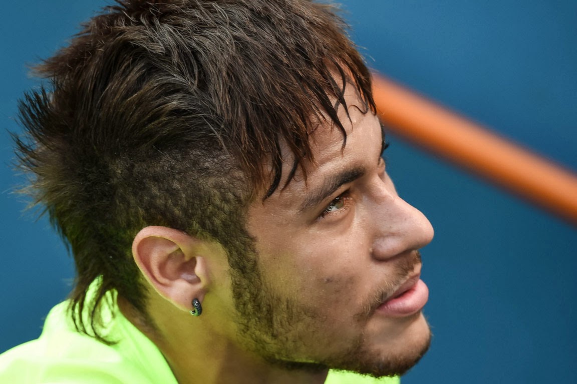 ALL SPORTS PLAYERS Neymar Jr Hairstyle 2014 Fifa World Cup