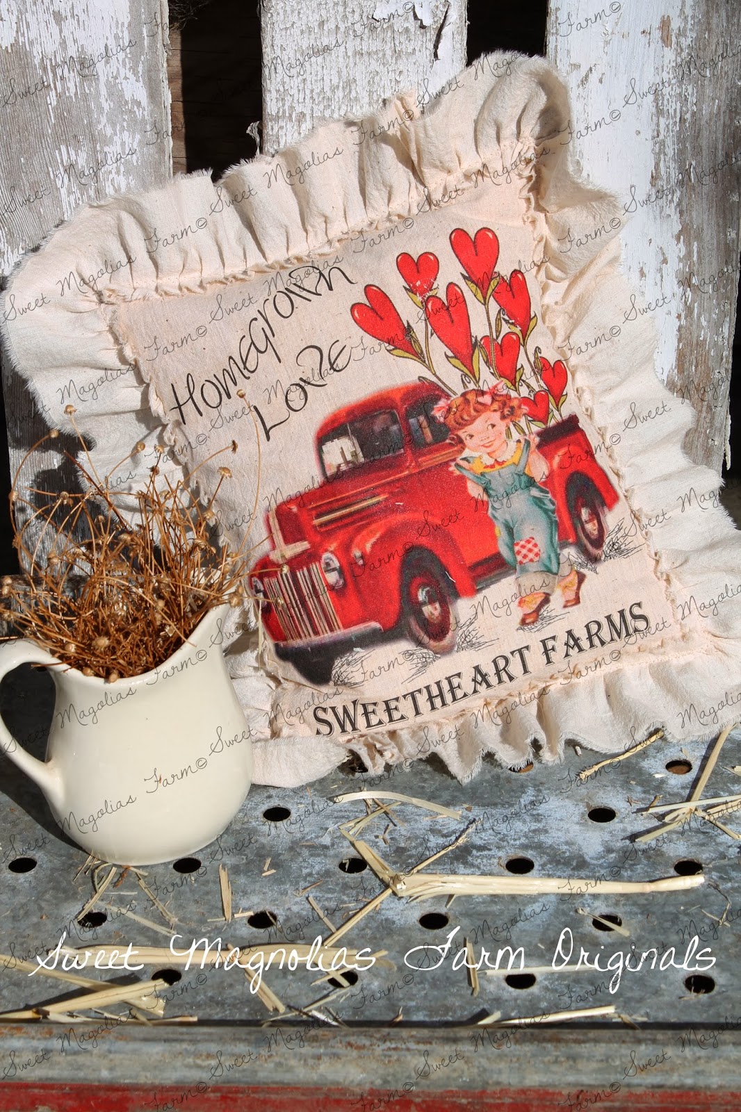 Sweet Magnolias Farm Sweet Magnolias Farm Valentine Towels And Pillows