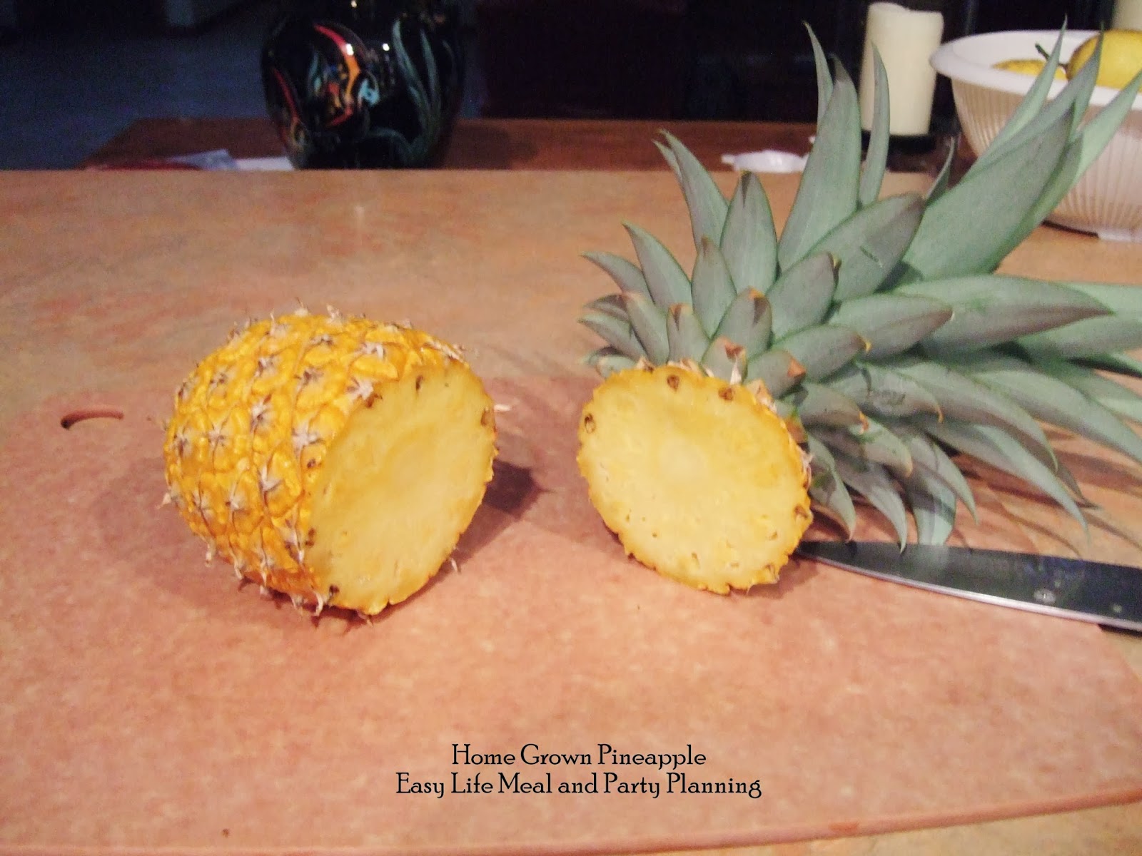 Easy Life Meal and Party Planning Home Grown Pineapple