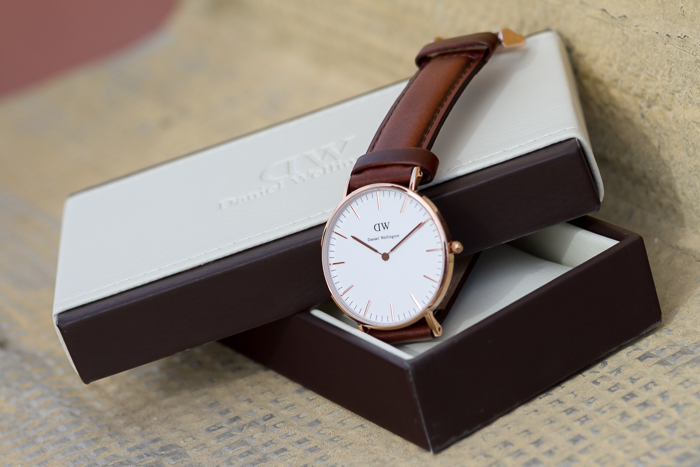 St Andrews Lady style with Brown Leather Band and Rose Gold Ringcolour