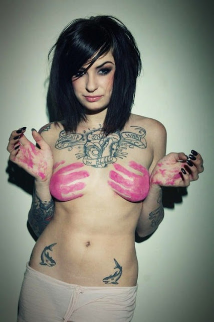 We think breast tattoos are very feminine and can be very attractive for 