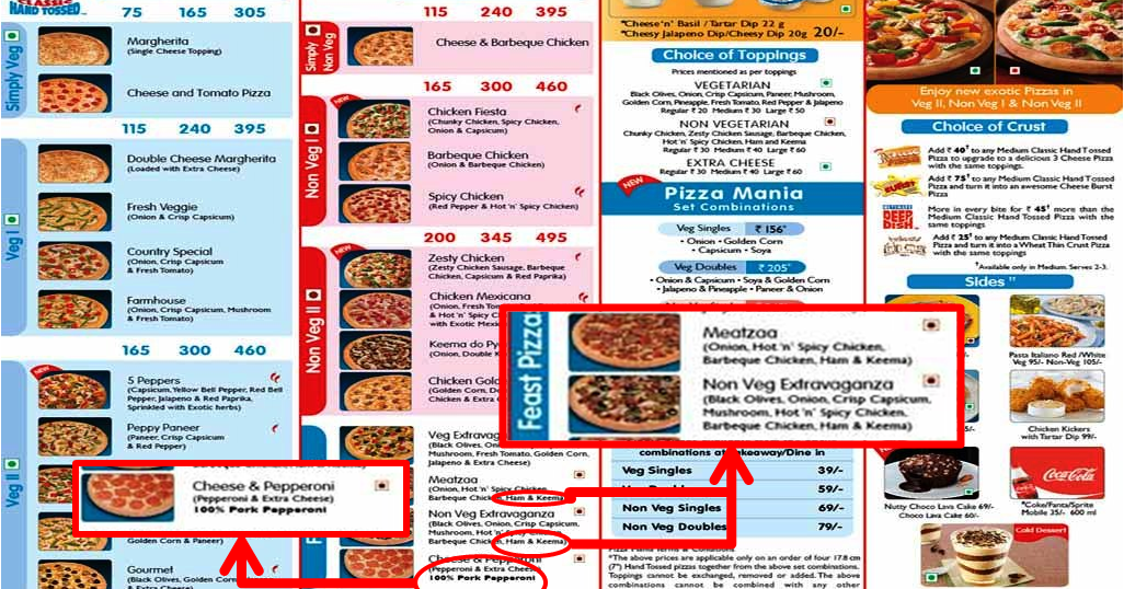 Non Halal Food Guide Not Halal Dominos In India