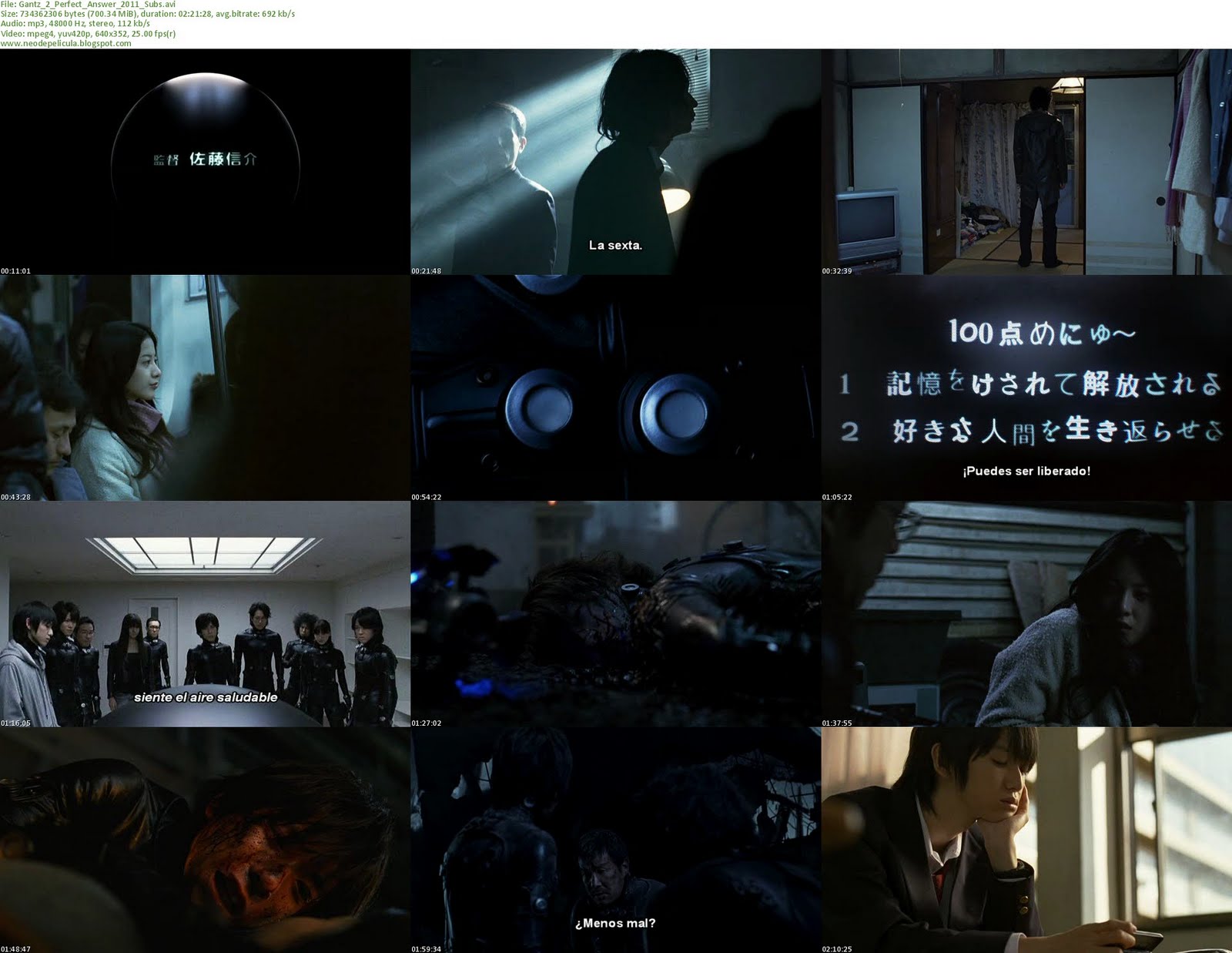 Subscene - Subtitles for Gantz: Perfect Answer Gantz 2