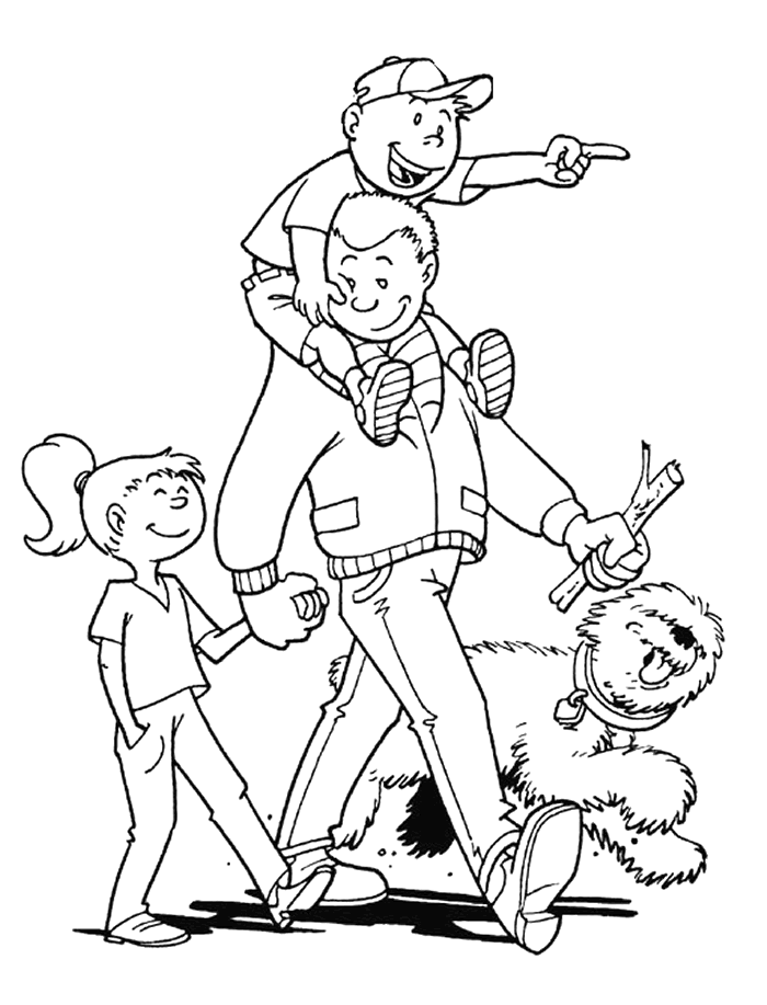 Desenho para colorir da as melhores familia para imprimir