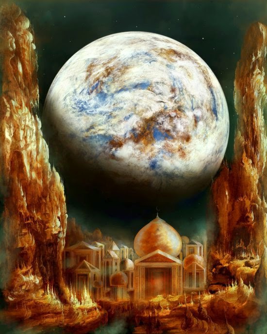 Surrealismo e ficção científica nas ilustrações espaciais de Valentinia Korshunakova Valentinia Korshunakova Elitanna deviantart ilustrações surreal ficção planetas universo photoshop