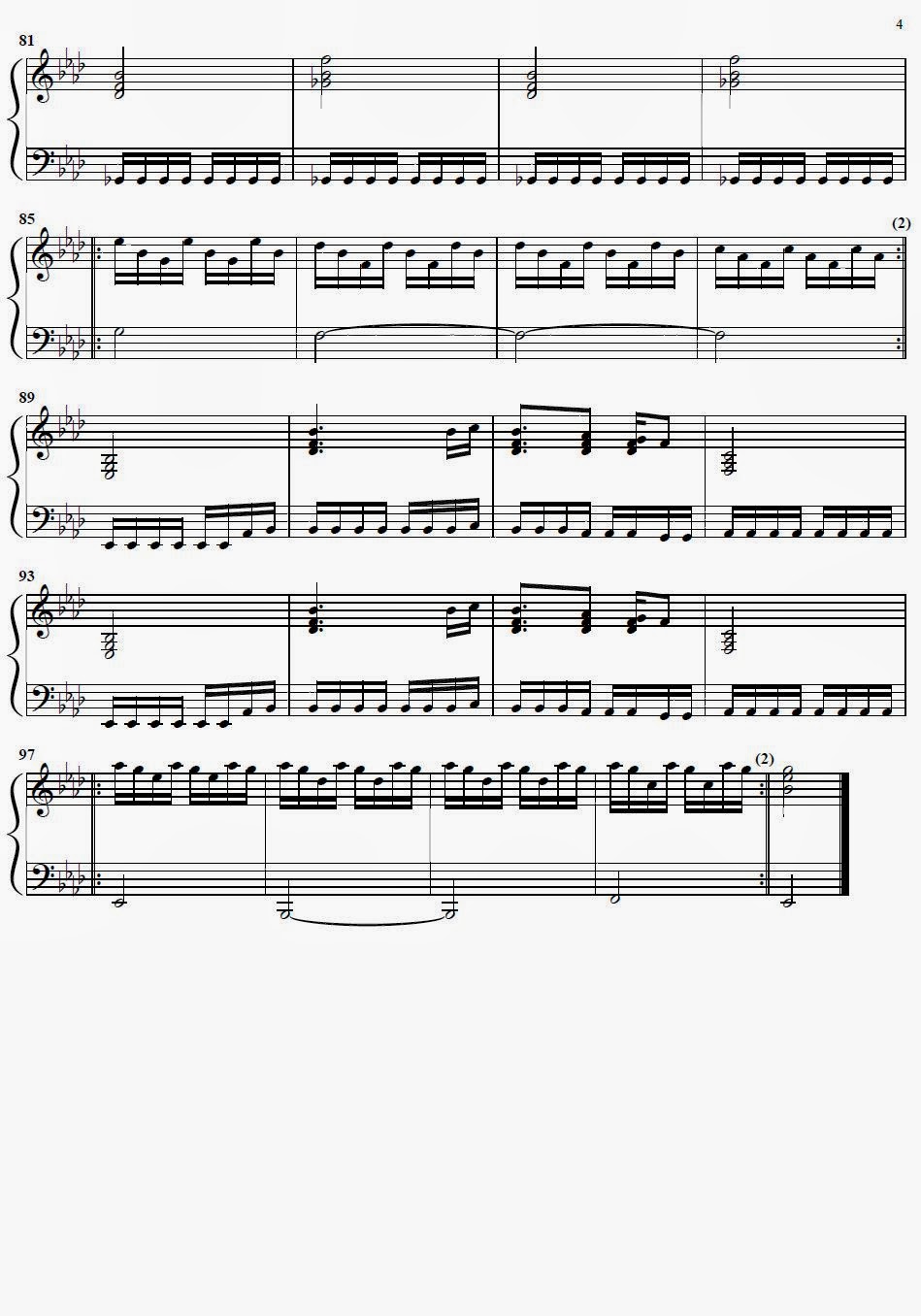 Partituras ineditas para piano Clocks Coldplay