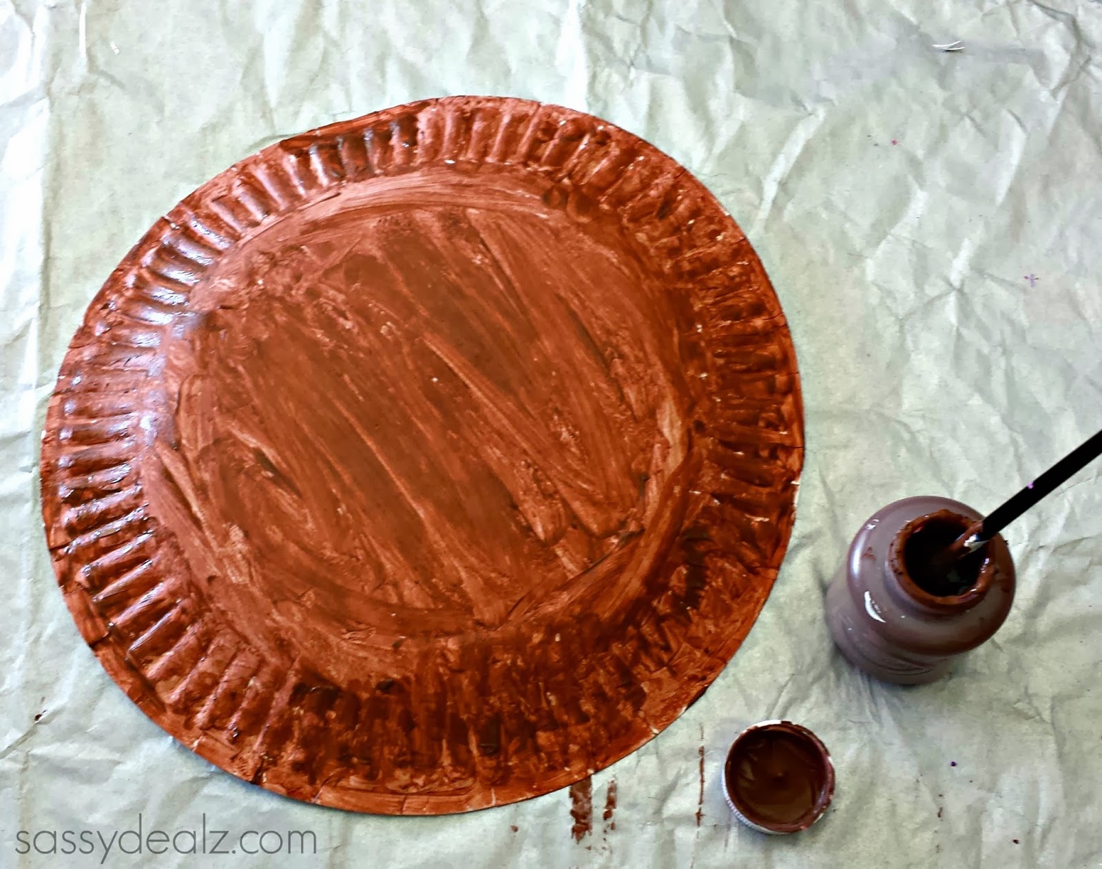 paper plate groundhog day art project