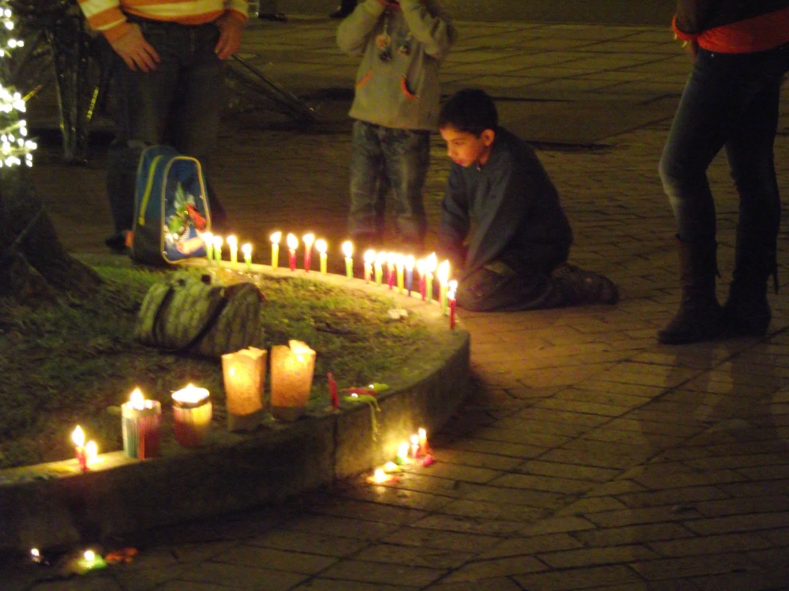 Carolina Chica in Costa Rica Day of the Little Candles Colombia
