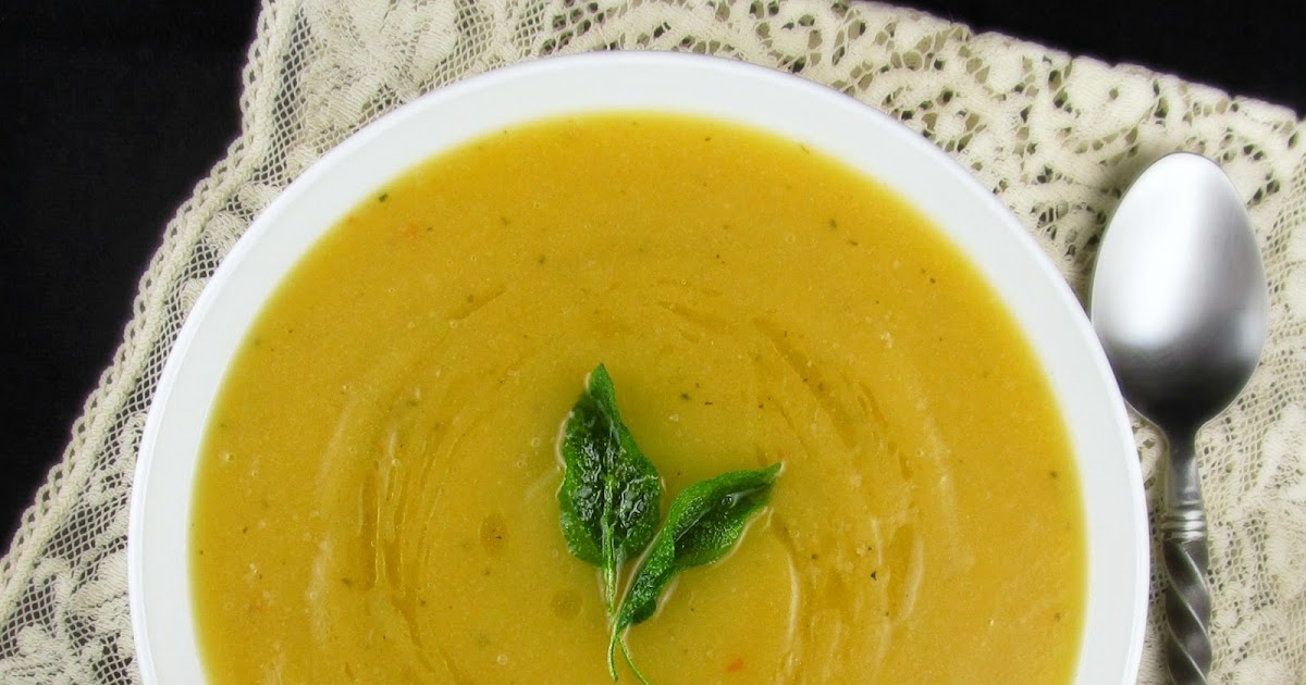 Rise and Shine Roasted Acorn Squash Soup with Ginger and Brown Sugar