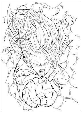 Dibujos para colorear de Goku fase 10 - Imagui