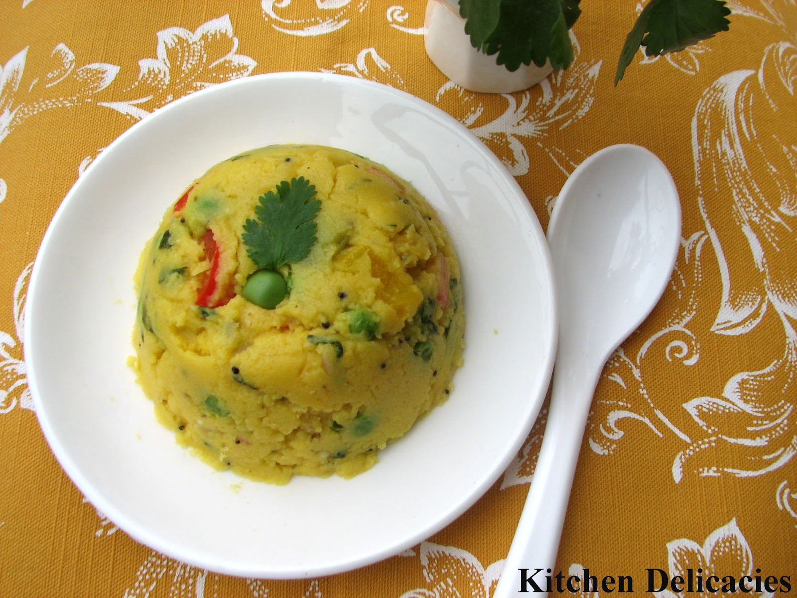 Cornmeal Vegetable Upma Kitchen Delicacies