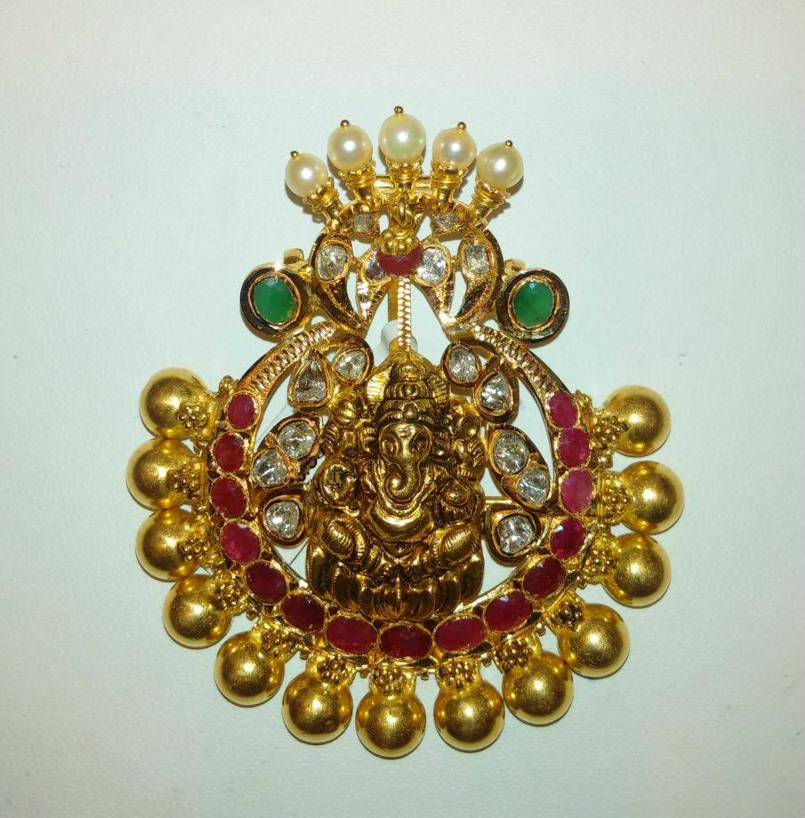 Ganesh Pendants Collections SUDHAKAR GOLD WORKS