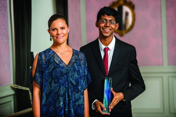 Crown Princes Victoria of Sweden attended the 2015 Stockholm Junior Water Prize held at the Grand Hotel in Stockholm