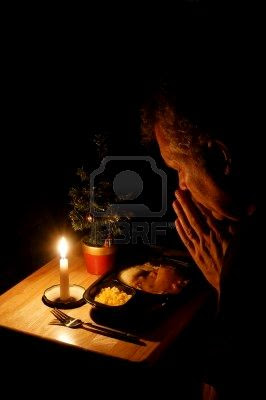 sad lonely tv dinner