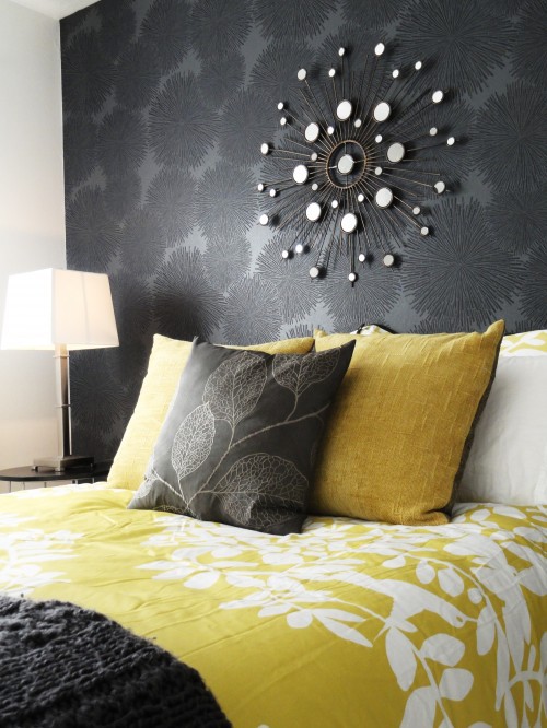 Inspiración gris y amarillo casa haus decoración