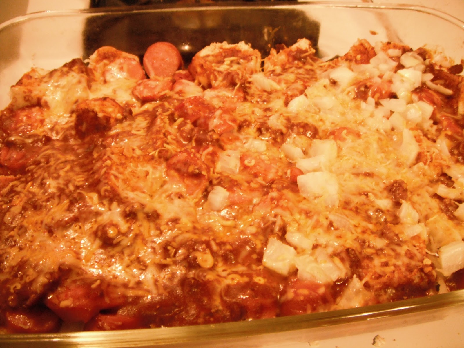 Food Obsession Chili Dog Casserole