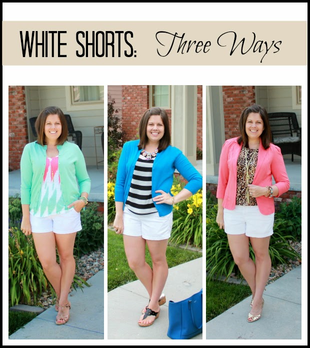 Clothed with Grace White Shorts Three Ways