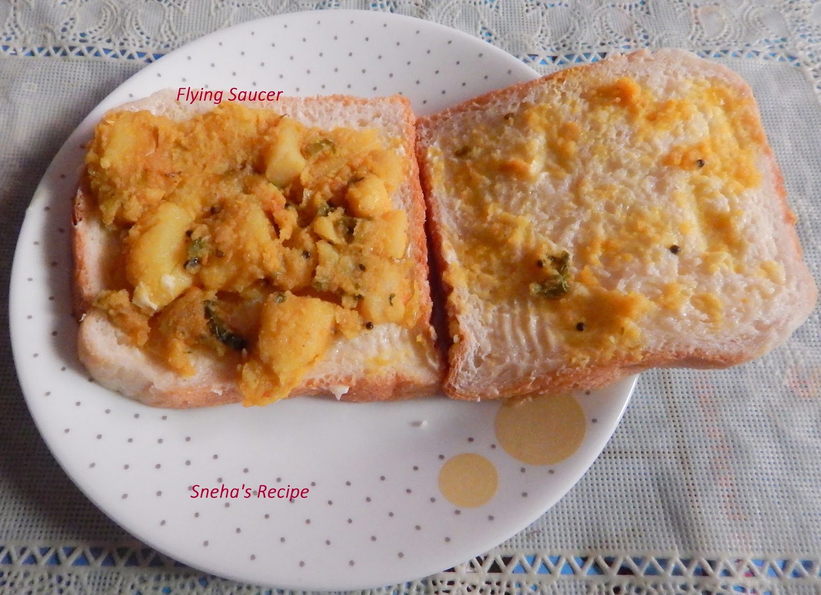 FLYING SAUCER TOASTER SANDWICH Sneha's Recipe