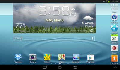 Configure Lock Screen on Samsung Galaxy Tab 3: Default Method (Swipe) 1 Galaxy Tab 3 Lock Screen Setup