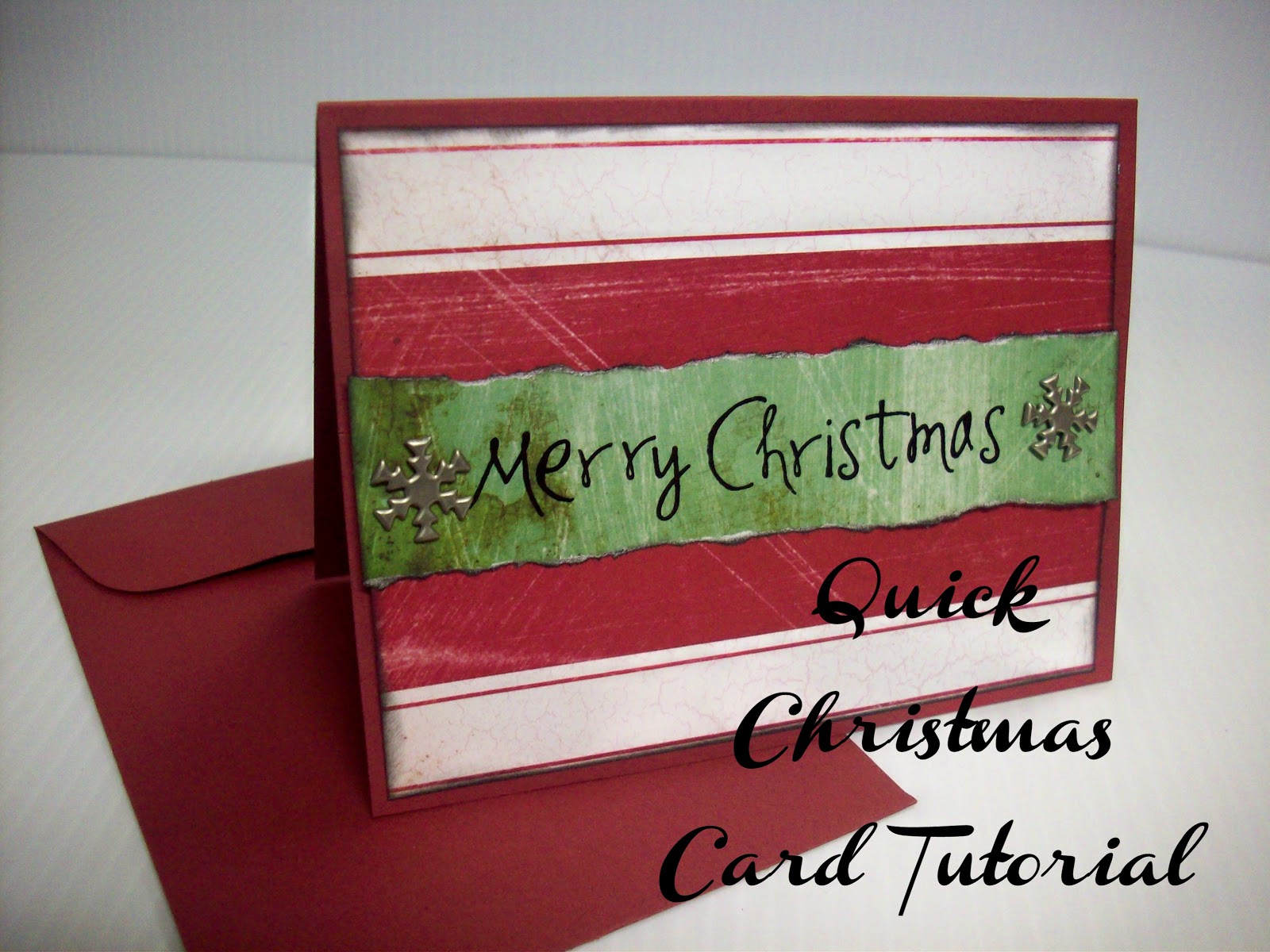 Lightning Fast Christmas Card Tutorial Food Crafts and Family