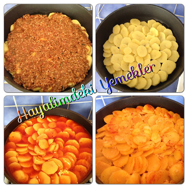 İç Pilavlı Patates Dizme nasil yapilir