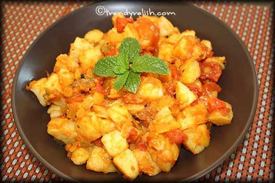 Potato – Tomato Stir Fry 
