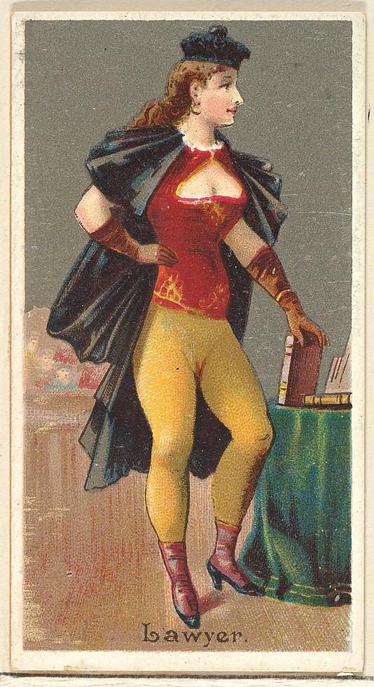 Lawyer. Vintage tobacco card "Occupations For Women", via ellomennopee Lawyer. Vintage tobacco card "Occupations For Women", via ellomennopee