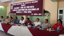 TOMA DE PROTESTA AL PRIMER COMITE EJECUTIVO DELEGACIONAL No. 8 DE PAPANTLA, VER