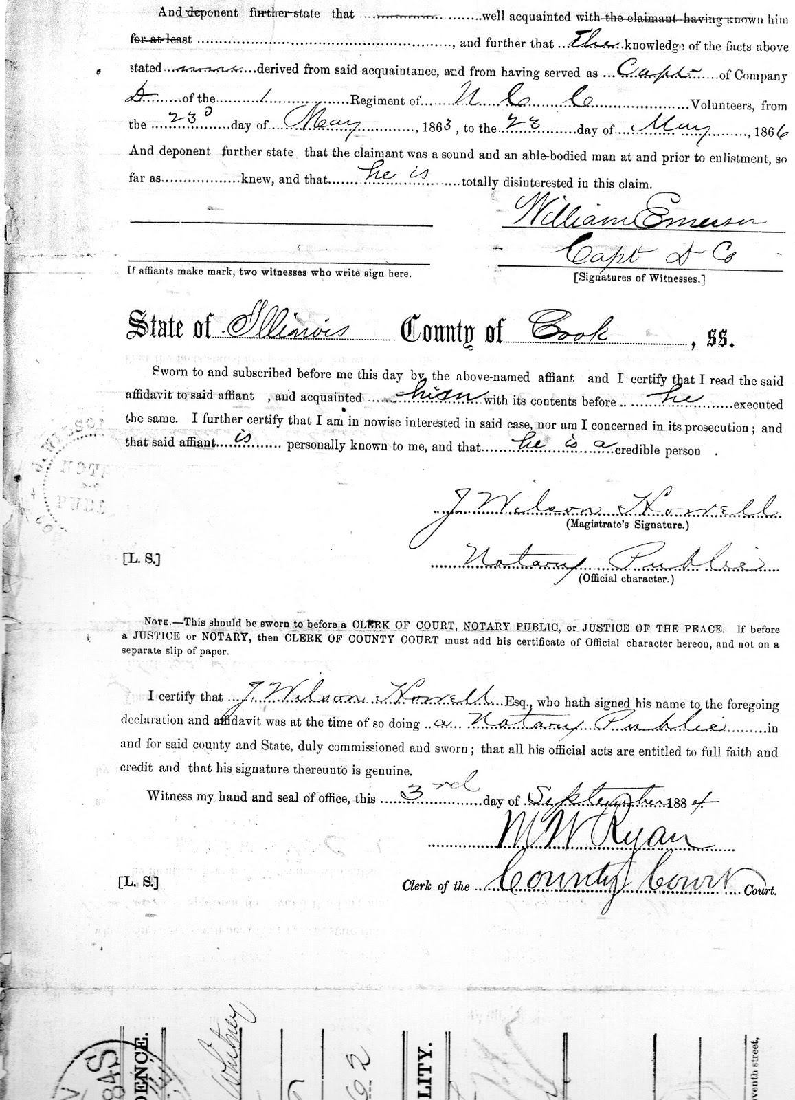 How Did Augustus Whitney Injured During The War?