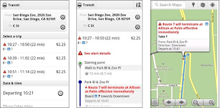 Google map transport