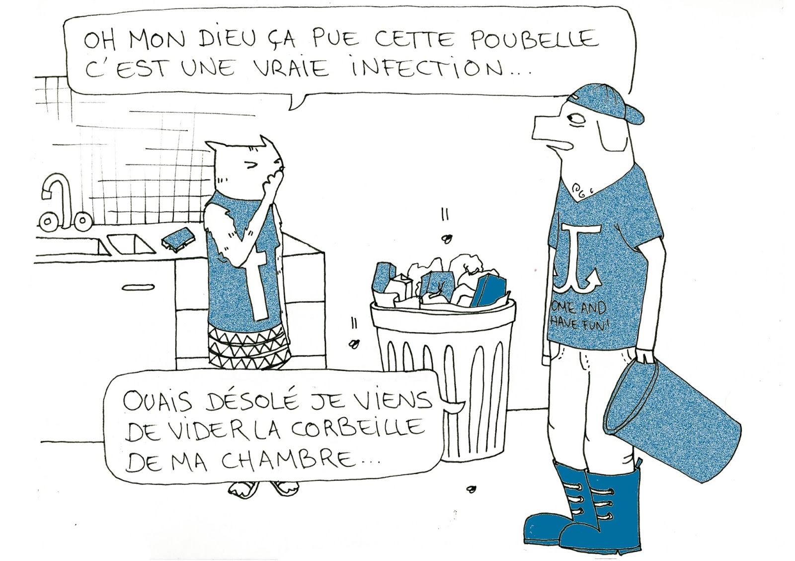 *Maou's home for non imaginary friends Poubelle parfumée qui pue