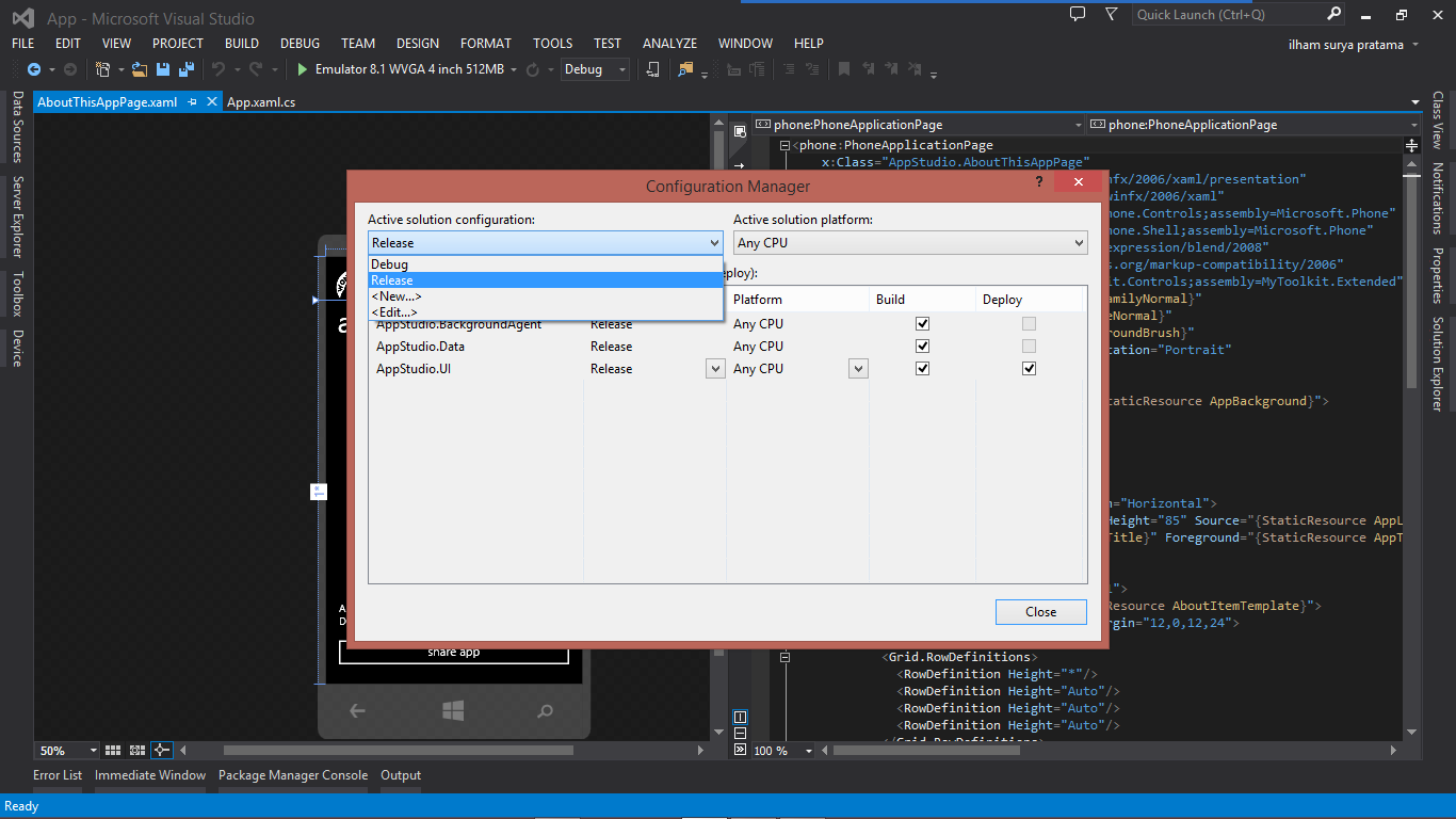 Cara membuat file XAP dari project untuk Windows Phone ( Create Xap